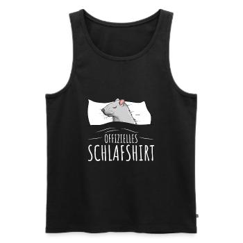 Rats Chemise de couchage officielle Rat - Débardeur bio Premium Homme - noir - Devant - Michal (187cm)