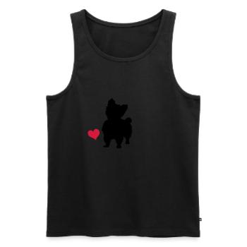 Yorkshire Terrier - Männer Premium Bio Tank Top - Schwarz - Vorne - AI Model Male 178 light (178cm)