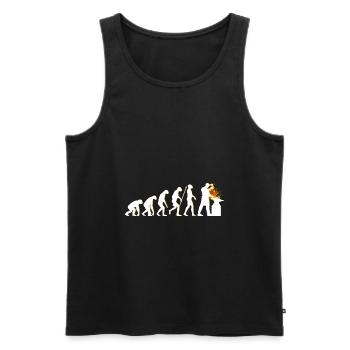 Farrier Evolution blacksmith gift - Men's Premium Organic Tank Top - black - Front - AI Model Male 178 light (178cm)
