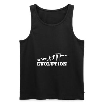 Calisthenics Street Workout Evolution Fitness - Männer Premium Bio Tank Top - Schwarz - Vorne - AI Model Male 178 light (178cm)