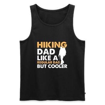 Hiking Dad Like A Regular Dad But Cooler - Men's Premium Organic Tank Top - black - Front - AI Model Male 178 light (178cm)