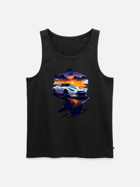 Sportsvogn - Herre Premium økologisk tanktop - sort