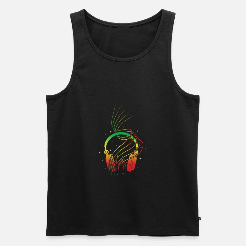 Reggae - Männer Premium Bio Tank Top - Schwarz