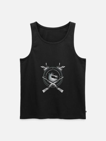 Deer hunter - Men's Premium Organic Tank Top - black