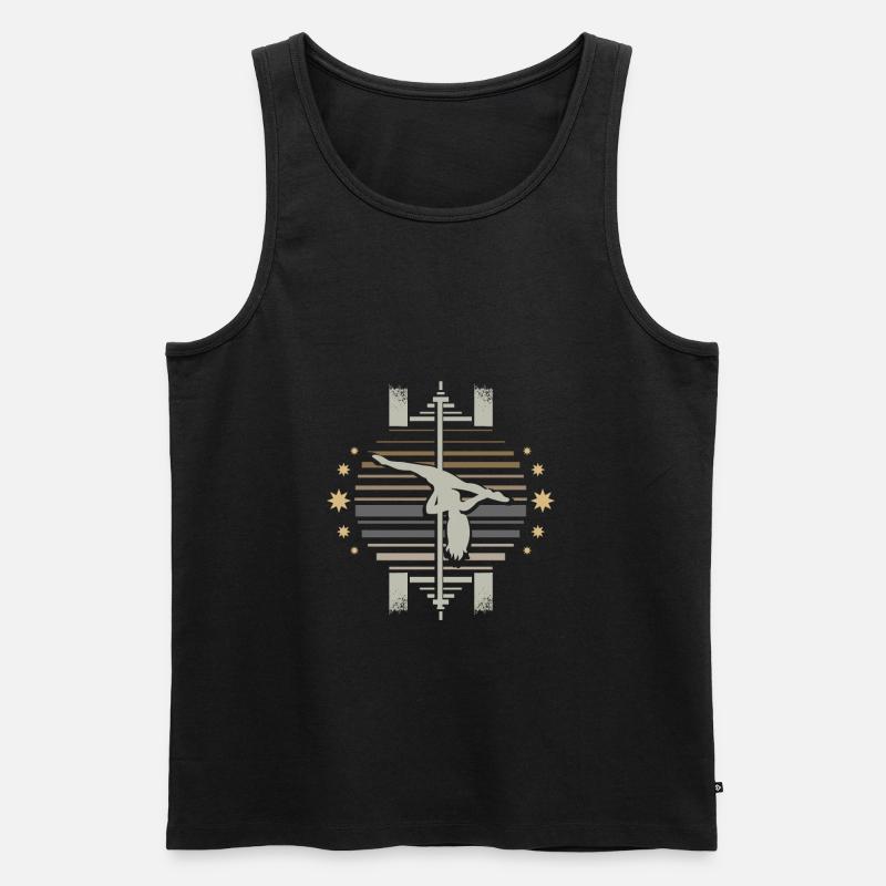 Pole Dance - Männer Premium Bio Tank Top - Schwarz