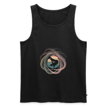 Breakdance - Débardeur bio Premium Homme - noir - Devant - Michal (187cm)