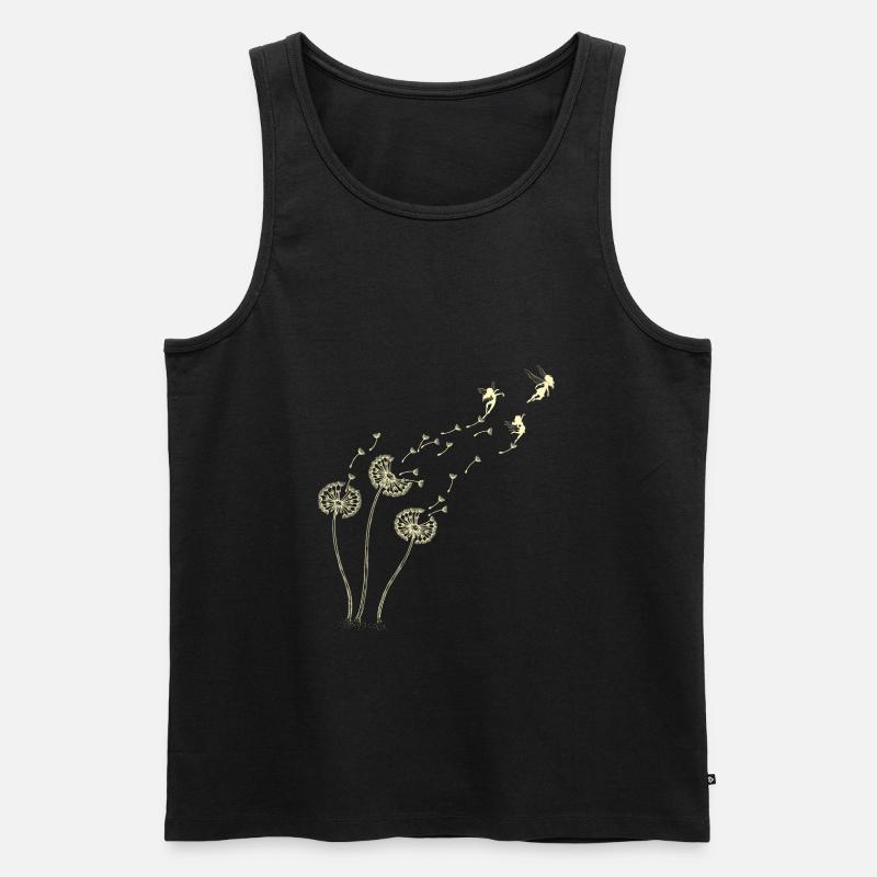 Löwenzahn Elfe - Männer Premium Bio Tank Top - Schwarz