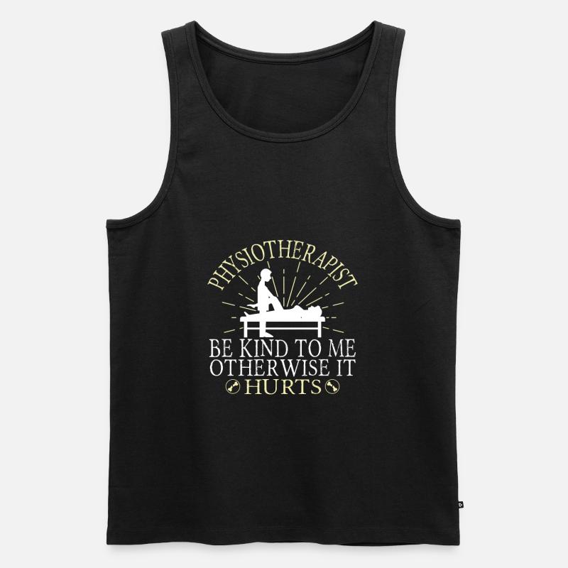 Physiotherapeut - Männer Premium Bio Tank Top - Schwarz