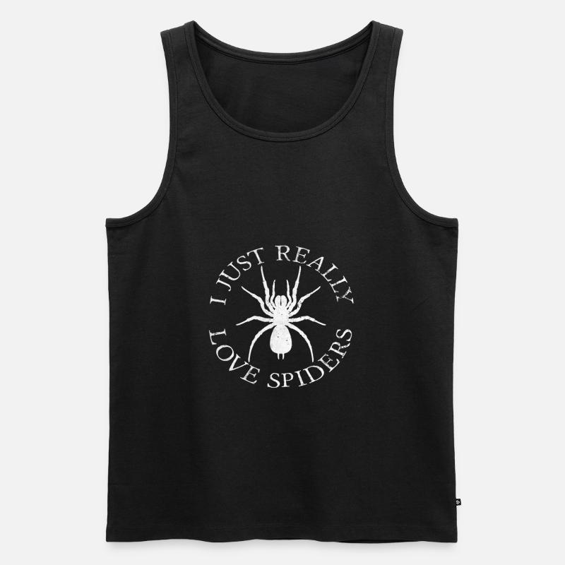 spiders - Männer Premium Bio Tank Top - Schwarz
