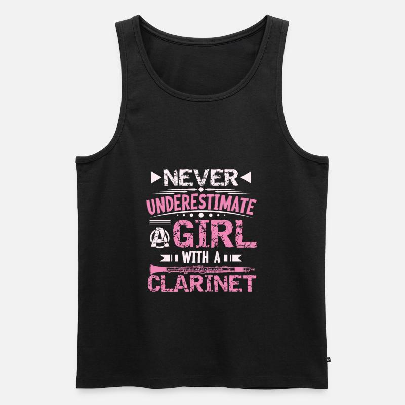 klarinette - Männer Premium Bio Tank Top - Schwarz