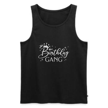 Geburtstag Gang Matching Gruppe Geburtstagsfeier Geschenk - Männer Premium Bio Tank Top - Schwarz - Vorne - Michal (187cm)