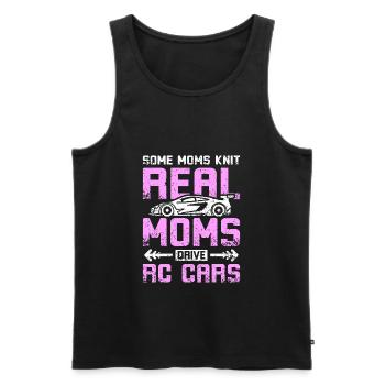 Moms drive rc cars - Männer Premium Bio Tank Top - Schwarz - Vorne - Michal (187cm)