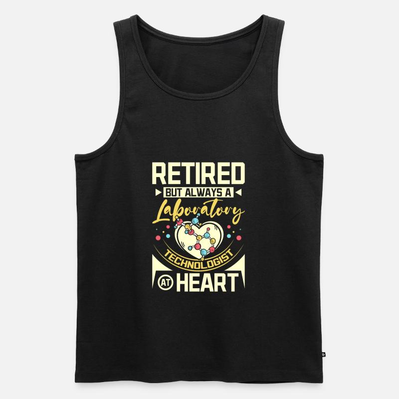 Retired laboratory technologist - Männer Premium Bio Tank Top - Schwarz