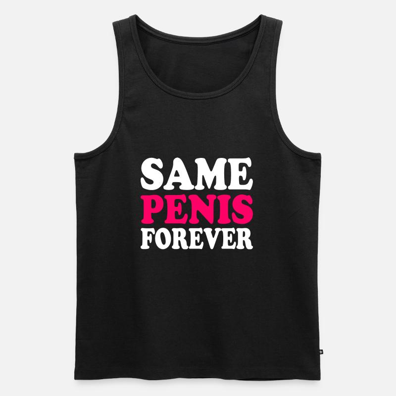 Same penis forever - Männer Premium Bio Tank Top - Schwarz