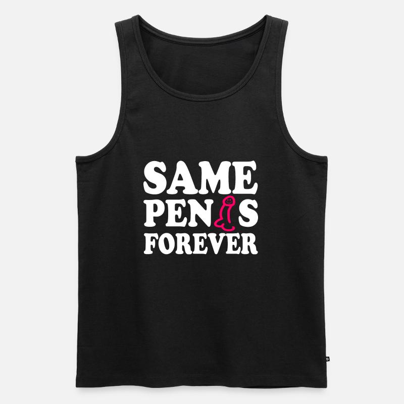 Same penis forever - Männer Premium Bio Tank Top - Schwarz