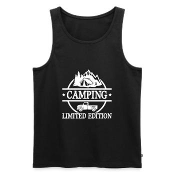 Camping Limited Edition - Männer Premium Bio Tank Top - Schwarz - Vorne - Michal (187cm)