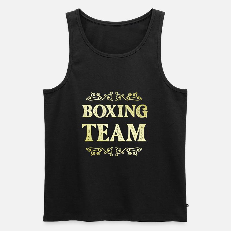 Boxing Team - Männer Premium Bio Tank Top - Schwarz
