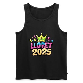 Lloret De Mar 2025 - Männer Premium Bio Tank Top - Schwarz - Vorne - AI Model Male 178 light (178cm)