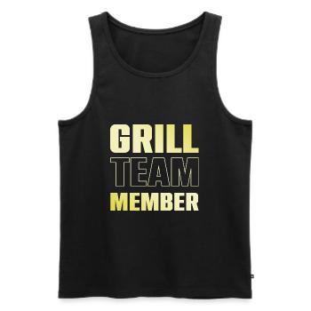 Grill Team - Männer Premium Bio Tank Top - Schwarz - Vorne - AI Model Male 178 light (178cm)