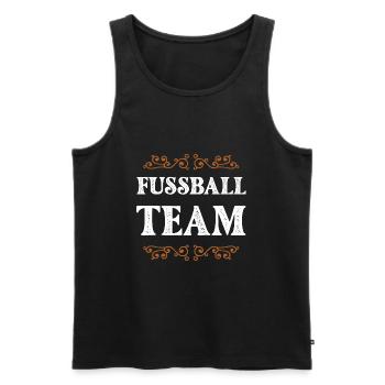 Équipe de football - Débardeur bio Premium Homme - noir - Devant - AI Model Male 178 light (178cm)
