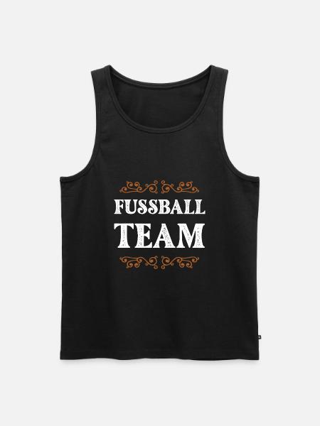 Football Crew - Men's Premium Organic Tank Top - black