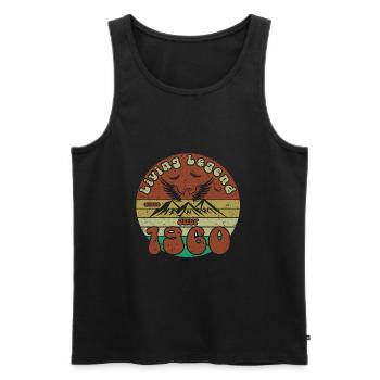 65. Geburtstag Living Legend since VIN 07/1960 - Männer Premium Bio Tank Top - Schwarz - Vorne - Michal (187cm)