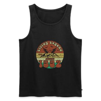 33. Geburtstag Living Legend since VIN 08/1992 - Männer Premium Bio Tank Top - Schwarz - Vorne - Michal (187cm)