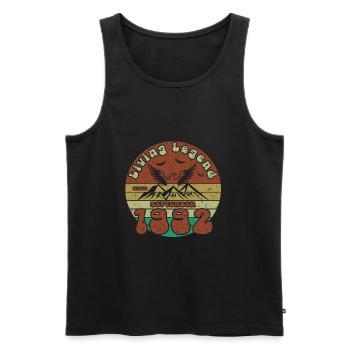 33. Geburtstag Living Legend since VIN 09/1992 - Männer Premium Bio Tank Top - Schwarz - Vorne - Michal (187cm)