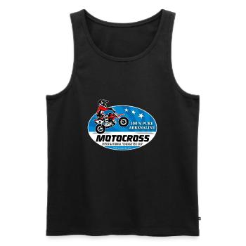 Kinder Motocross - KIDS MX - Men's Premium Organic Tank Top - black - Front - AI Model Male 178 light (178cm)