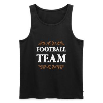 Équipe de football - Débardeur bio Premium Homme - noir - Devant - Michal (187cm)