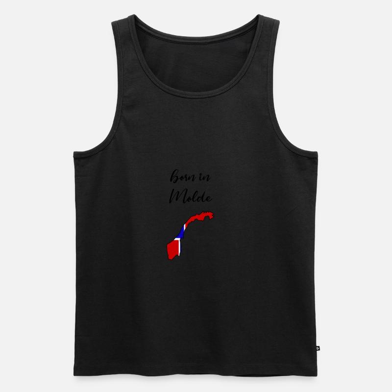 Molde - Männer Premium Bio Tank Top - Schwarz