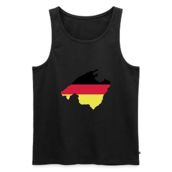 Mallorca - Männer Premium Bio Tank Top - Schwarz - Vorne - AI Model Male 178 light (178cm)
