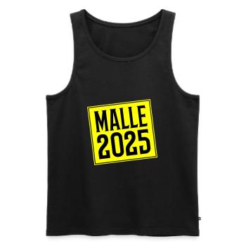 Malle 2025 - Débardeur bio Premium Homme - noir - Devant - Michal (187cm)