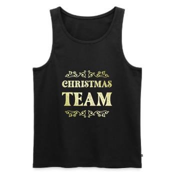 Christmas Team - Männer Premium Bio Tank Top - Schwarz - Vorne - Michal (187cm)