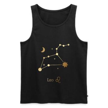 Lion/Lion - Débardeur bio Premium Homme - noir - Devant - Michal (187cm)