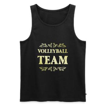 Équipe de volley-ball - Débardeur bio Premium Homme - noir - Devant - Michal (187cm)