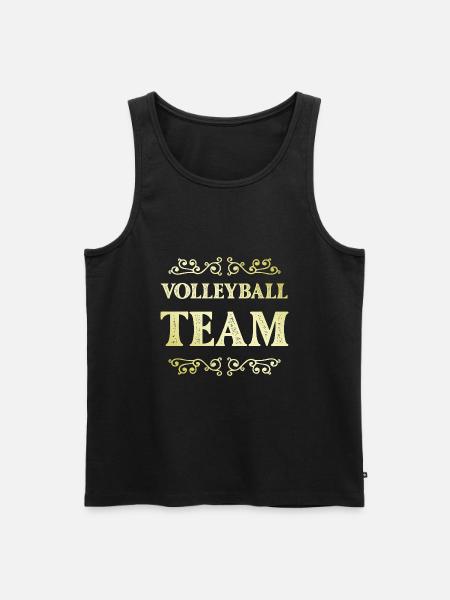 Volleyball Team - Männer Premium Bio Tank Top - Schwarz