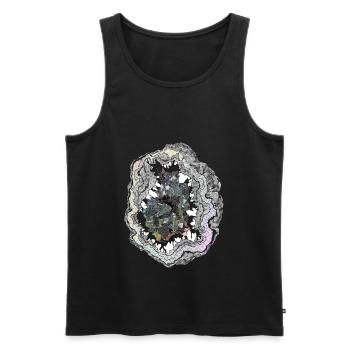 Druse - Männer Premium Bio Tank Top - Schwarz - Vorne - AI Model Male 178 light (178cm)