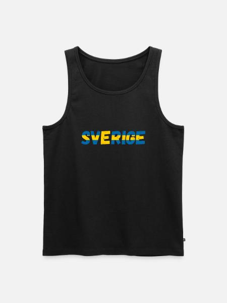 Sverige Sweden - Men's Premium Organic Tank Top - black