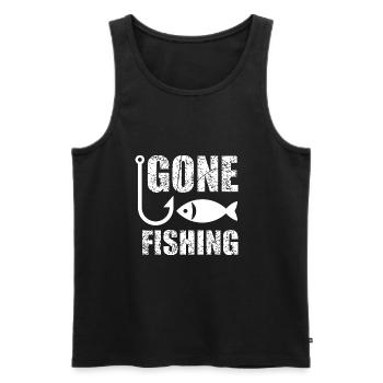 Gone Fishing - Fishing - Débardeur bio Premium Homme - noir - Devant - Michal (187cm)