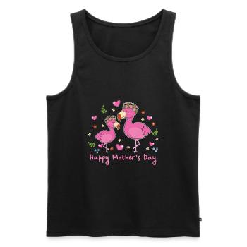 happy Mothersday - Männer Premium Bio Tank Top - Schwarz - Vorne - Michal (187cm)