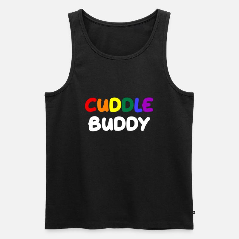 Cuddle Buddy - Männer Premium Bio Tank Top - Schwarz