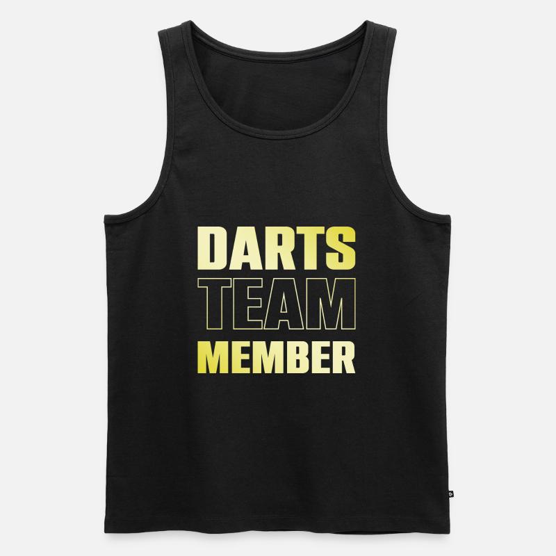 Darts Team - Männer Premium Bio Tank Top - Schwarz