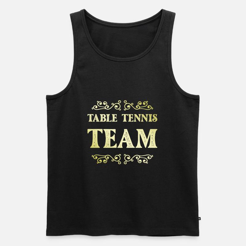 Equipe de tennis de table - Débardeur bio Premium Homme - noir