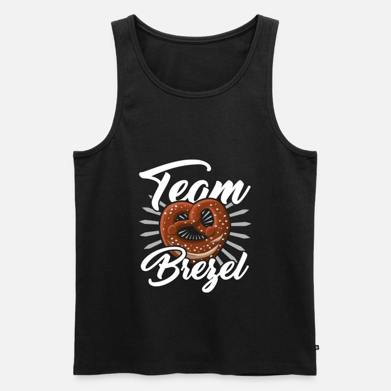 Team Brezel Spruch - Männer Premium Bio Tank Top - Schwarz