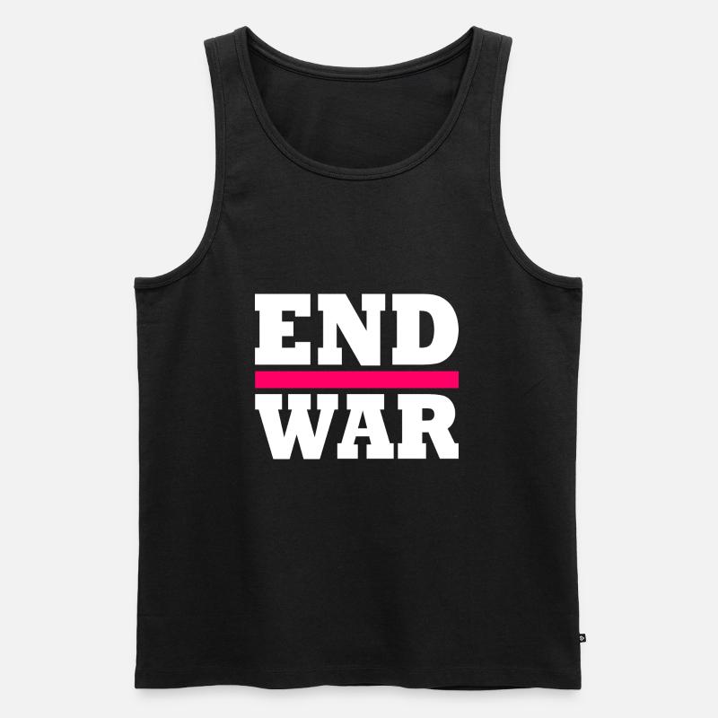 End war - Männer Premium Bio Tank Top - Schwarz