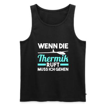 Segelflieger Fliegen Segelfliegen - Männer Premium Bio Tank Top - Schwarz - Vorne - Michal (187cm)