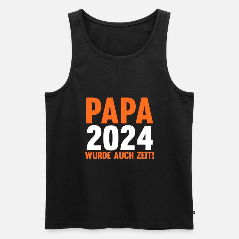 Werdender Papa 2039 - Männer Premium Bio Tank Top - Schwarz