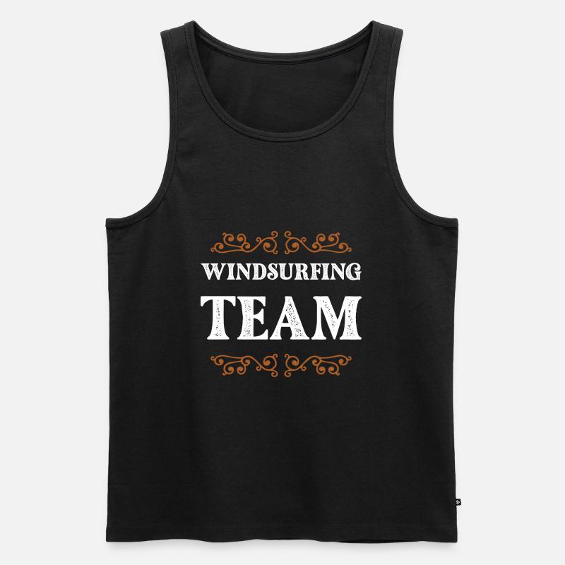 Windsurfing Team - Männer Premium Bio Tank Top - Schwarz