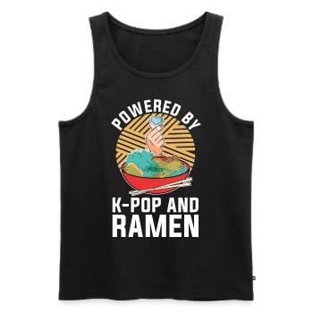 Koreanischer Pop Ramen Nudeln Geschenk K Pop - Männer Premium Bio Tank Top - Schwarz - Vorne - Michal (187cm)